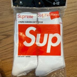 supreme crew socks